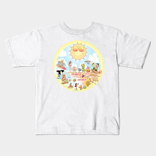 Cartoon Map of Southern California Kids T-Shirt